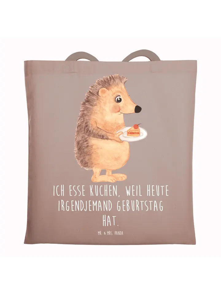 

Сумка для переноски Mr & Mrs Panda Igel Kuchenstück, пастельно-коричневый