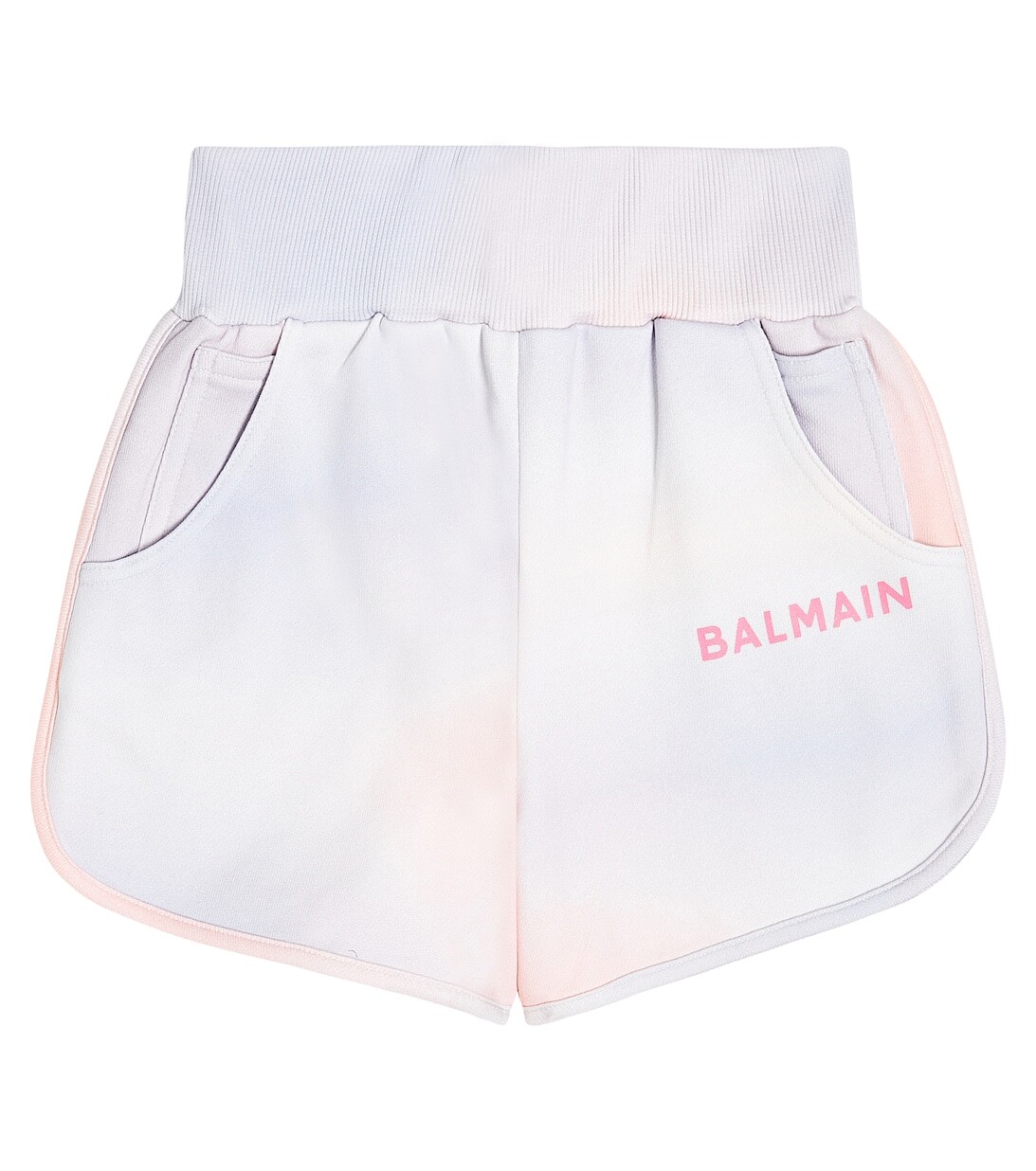 

Хлопковые шорты с принтом Balmain, разноцветный