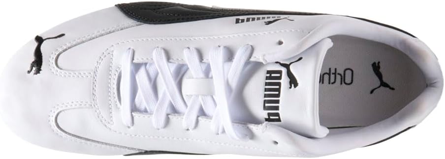 Мужские кожаные кроссовки Puma Speedcat, белый/черный — фото 4