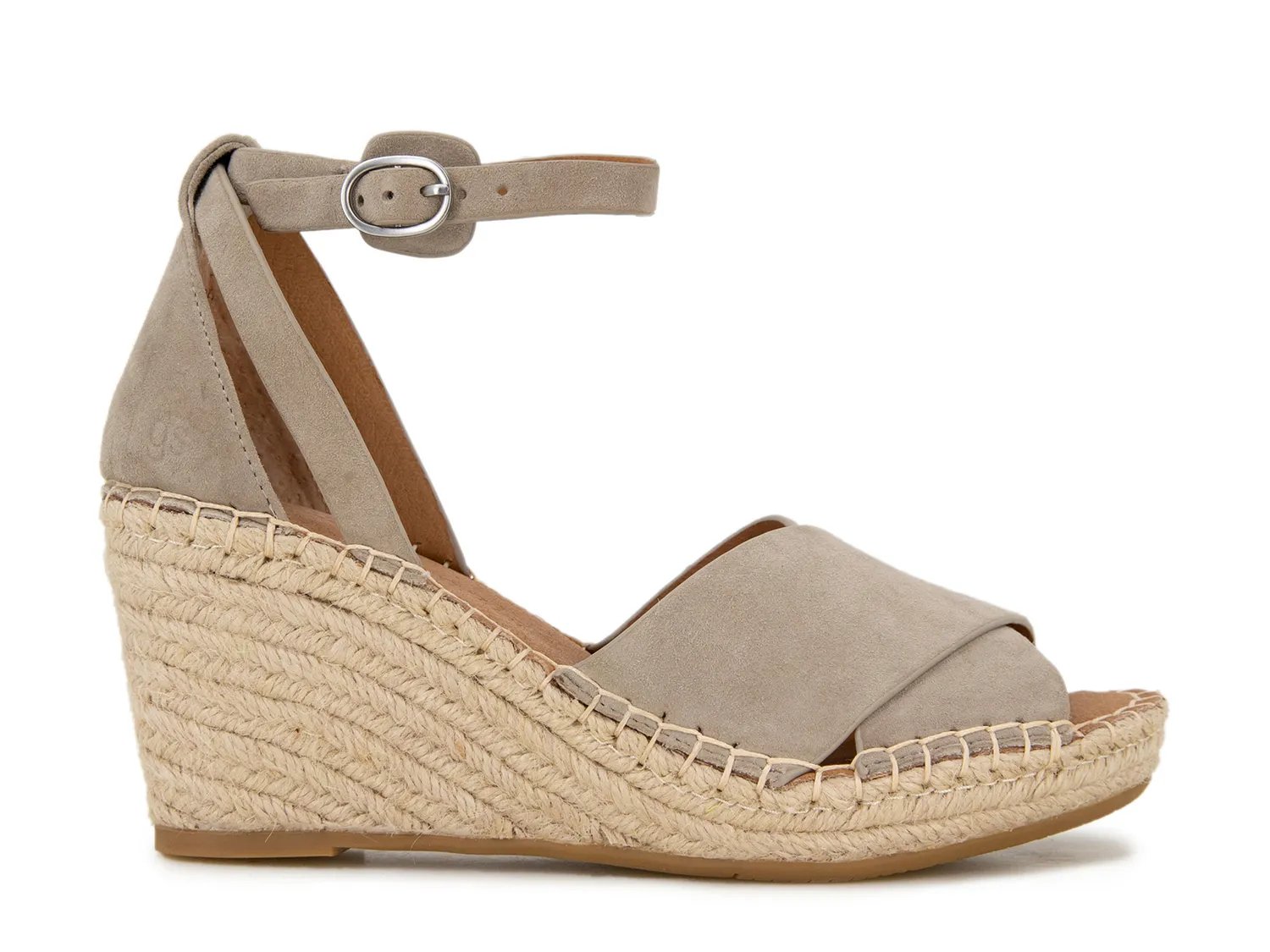 Сандалии Gentle Souls by Kenneth Cole Charli Wedge Sandal, Mushroom Nubuck Leather — фото 2