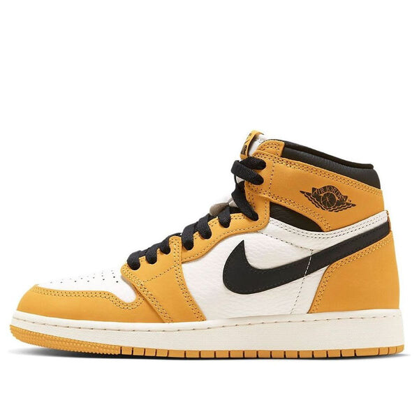 

Кроссовки (GS) Air Jordan 1 Retro High OG 'Yellow Ochre', желтый, Белый, Кроссовки (GS) Air Jordan 1 Retro High OG 'Yellow Ochre', желтый