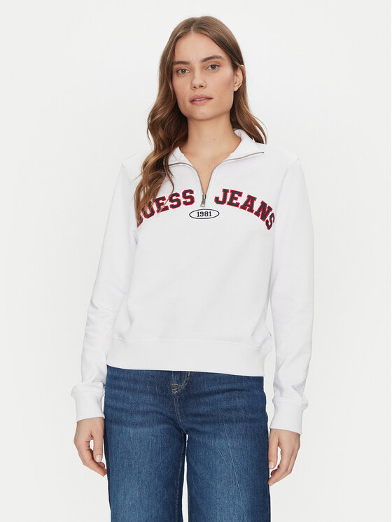 

Толстовка обычного кроя W5RQ25 K68I4 Guess Jeans, белый