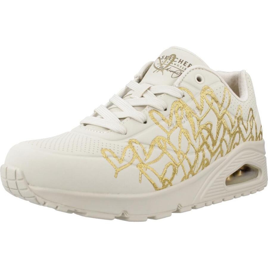 Кроссовки Skechers модель Uno - Golden Heart цвет белый