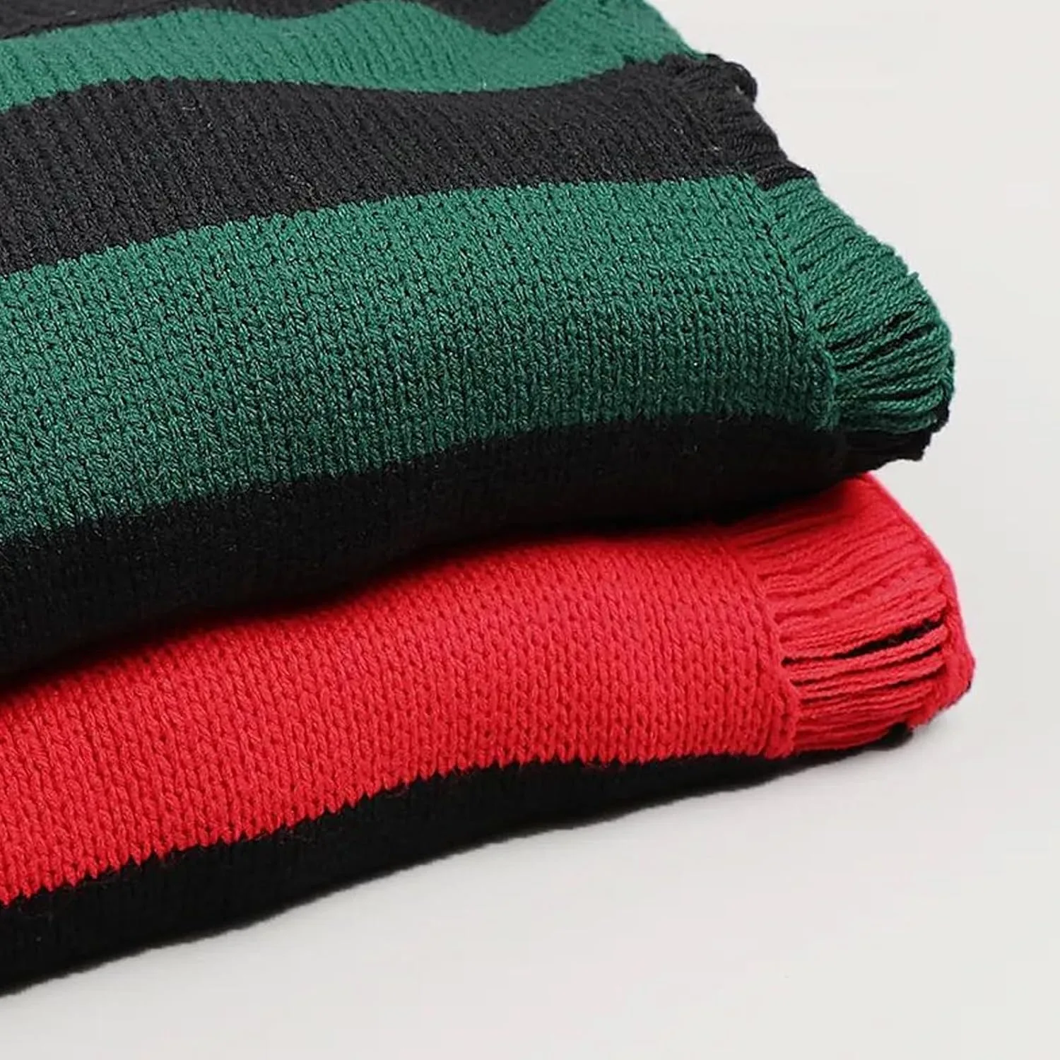 Полосатый свитер для мужчин Oversized Knit Pullover с прорезями — фото 4
