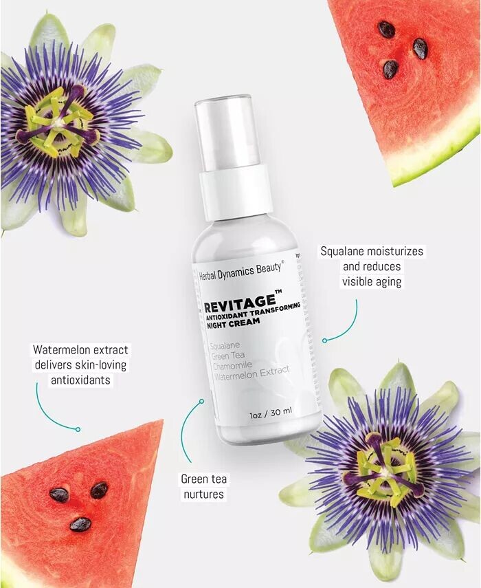 Крем для лица Herbal Dynamics Beauty — Revitage Антиоксидантный трансформирующий ночной — фото 4