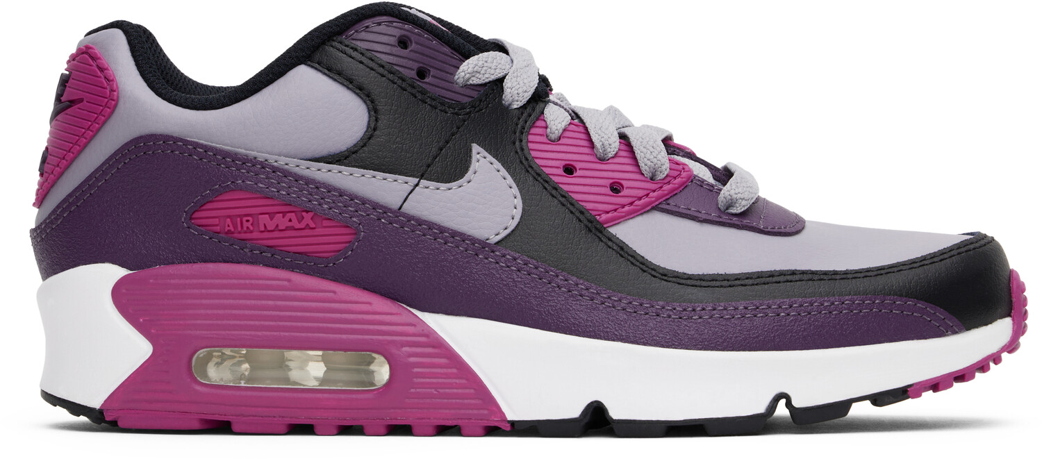 

Детские кроссовки Air Max 90 фиолетового и серого цвета Nike