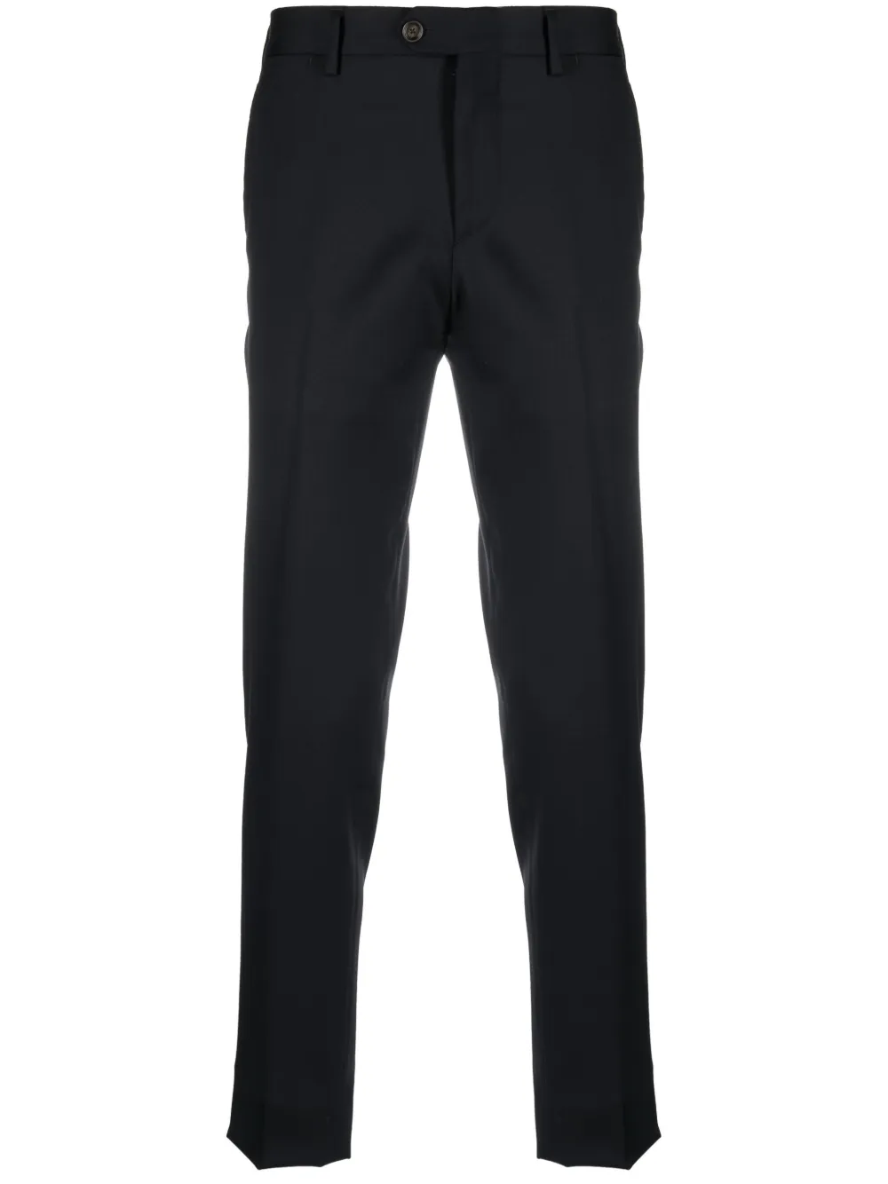 

Шерстяные брюки прямого кроя Lardini, синий