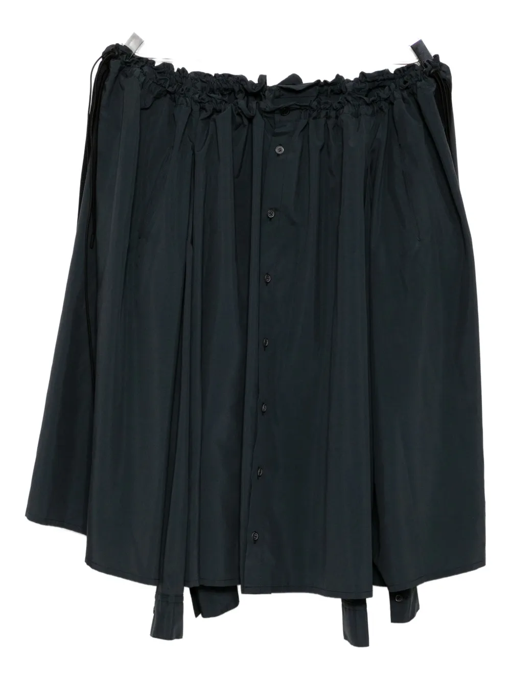 

Юбка со сборками Yohji Yamamoto, зеленый