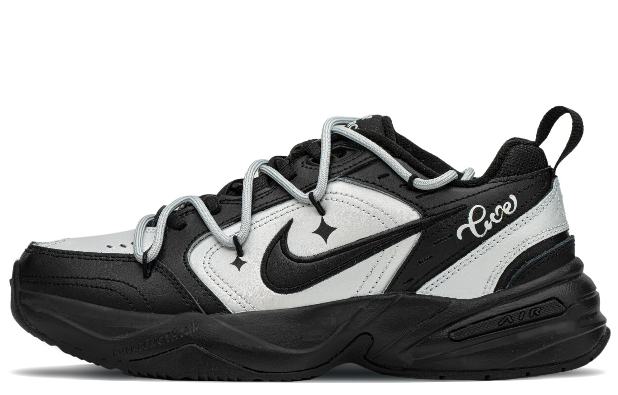 

Кроссовки Nike Air Monarch 4 Chunky Sneakers Unisex Low-top Black/silver, черный/серебряный
