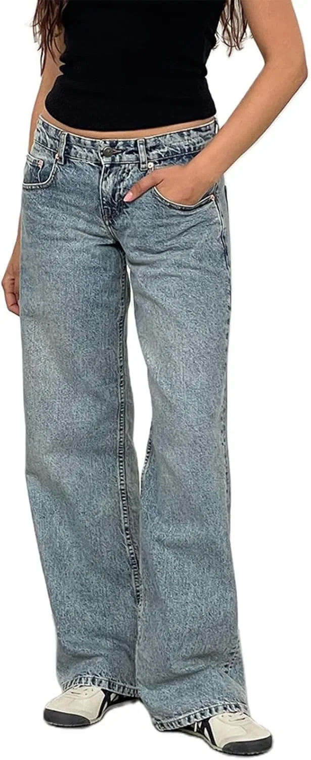 Джинсы свободные, Low Rise Baggy Jeans, A10