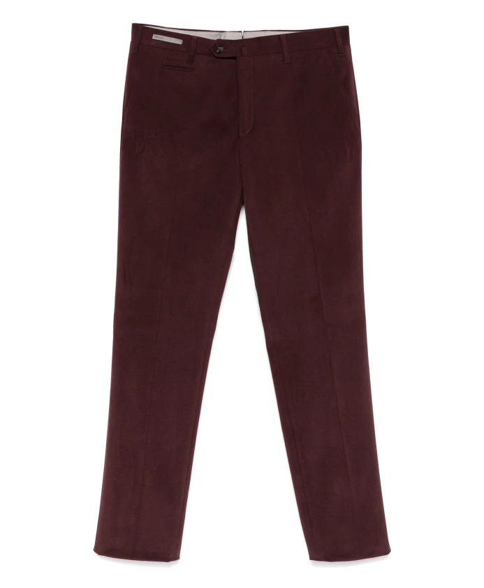 

Брюки из эластичного хлопка с карманами Corneliani, красный