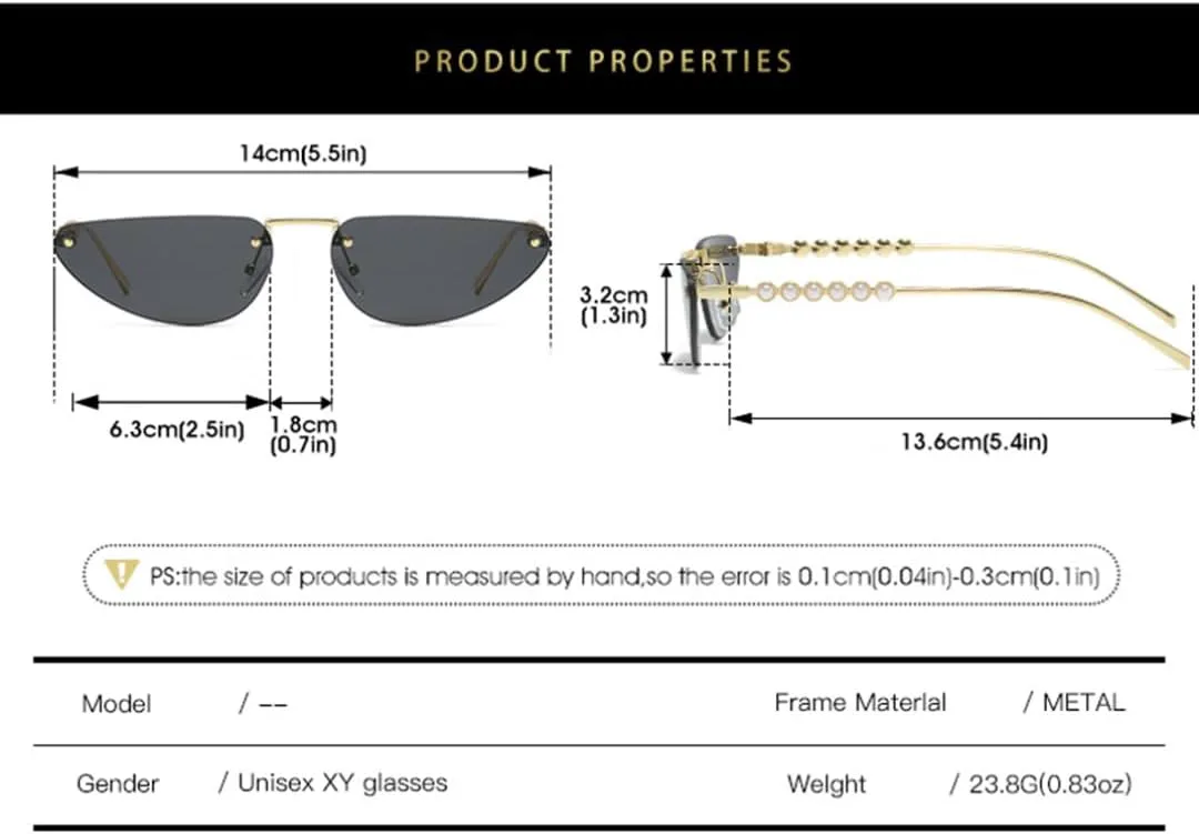 

Роскошные солнцезащитные очки «кошачий глаз» с градиентным переходом цвета для женщин и мужчин в стиле ретро с защитой от УФ-излучения UV400 TOIPASTN, Golden Black