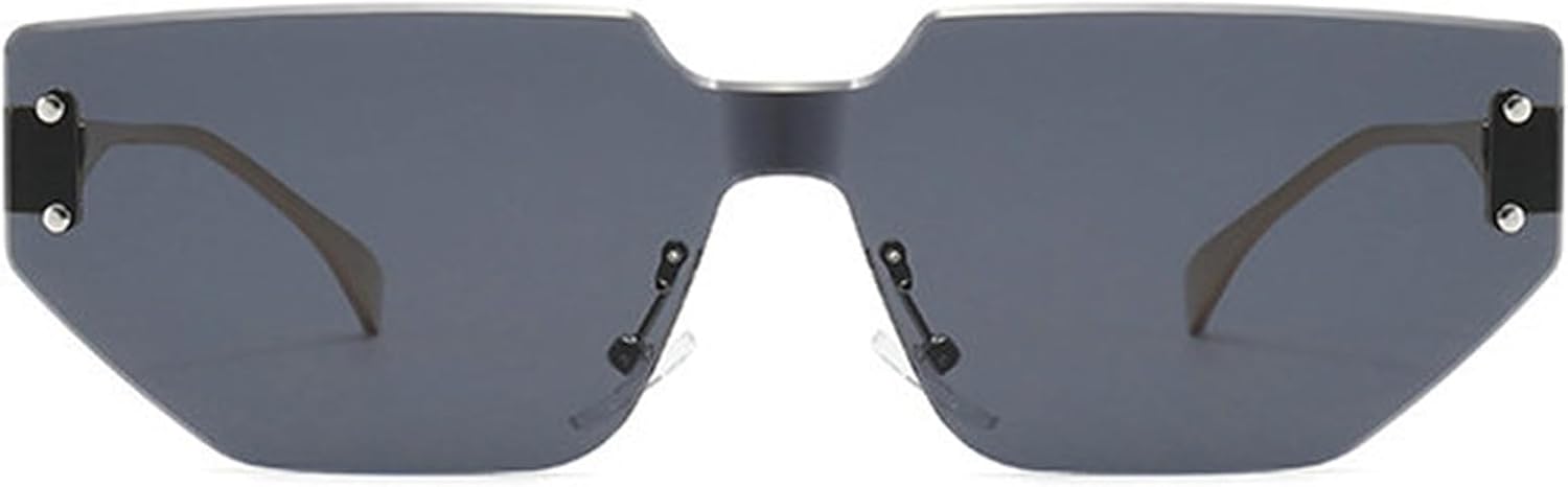 

Willochra Модные большие квадратные женские солнцезащитные очки в винтажном панк-стиле для мужчин, геометрические очки для активного отдыха, солнцезащитные очки UV400, C2