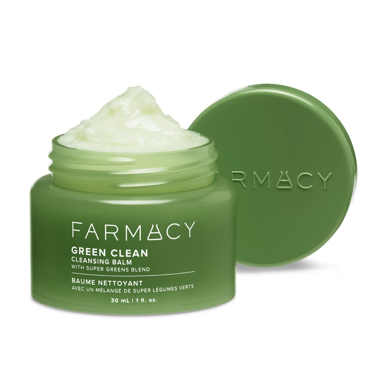 Очищающий крем для лица green clean cleansing balm Farmacy, объем 30 мл — фото 2