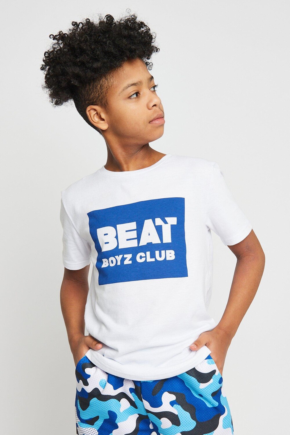 

Хлопковая футболка с логотипом Kingpin Beat Boyz Club, синий