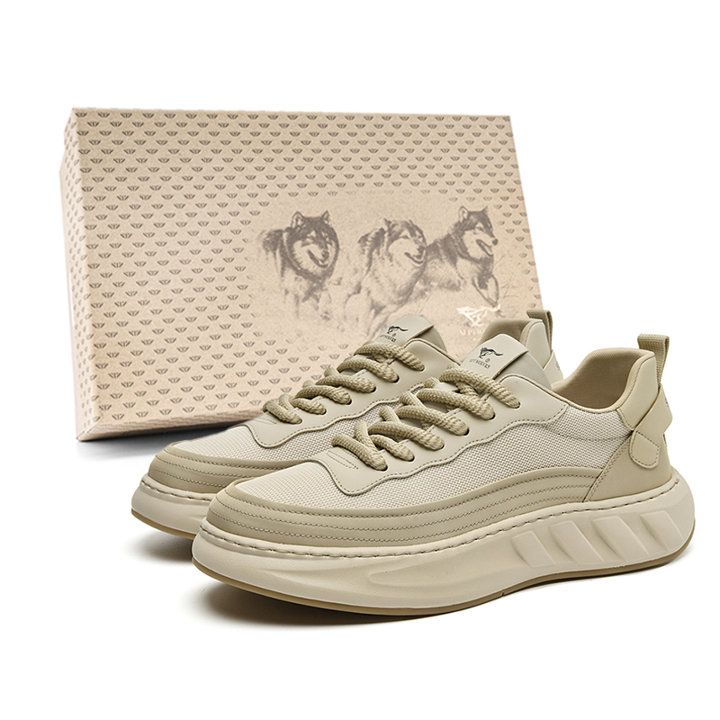 

SEPTWOLVES Мужские полувысокие повседневные туфли песочного цвета, цвет Sand (Standard Leather Shoe Size)