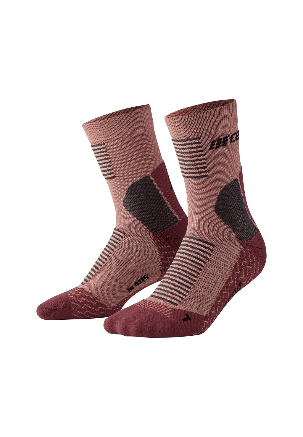 

Спортивные носки COMPRESSION MID CUT COLD WEATHER V2 CEP, светло-розовый