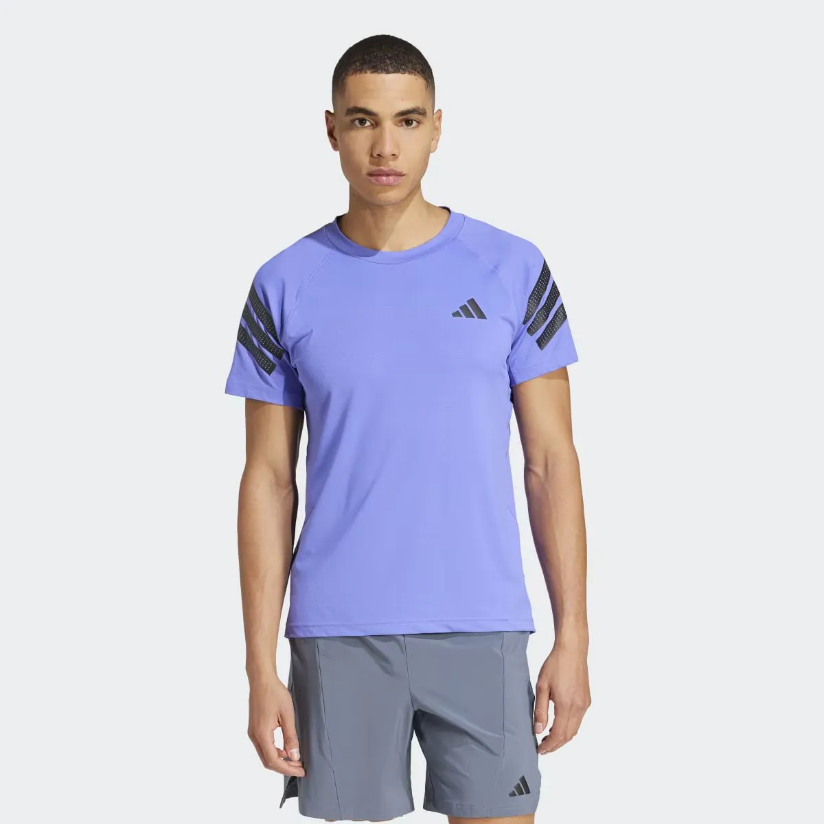 

Мужская иконка 3 полоски Adidas футболка, синий