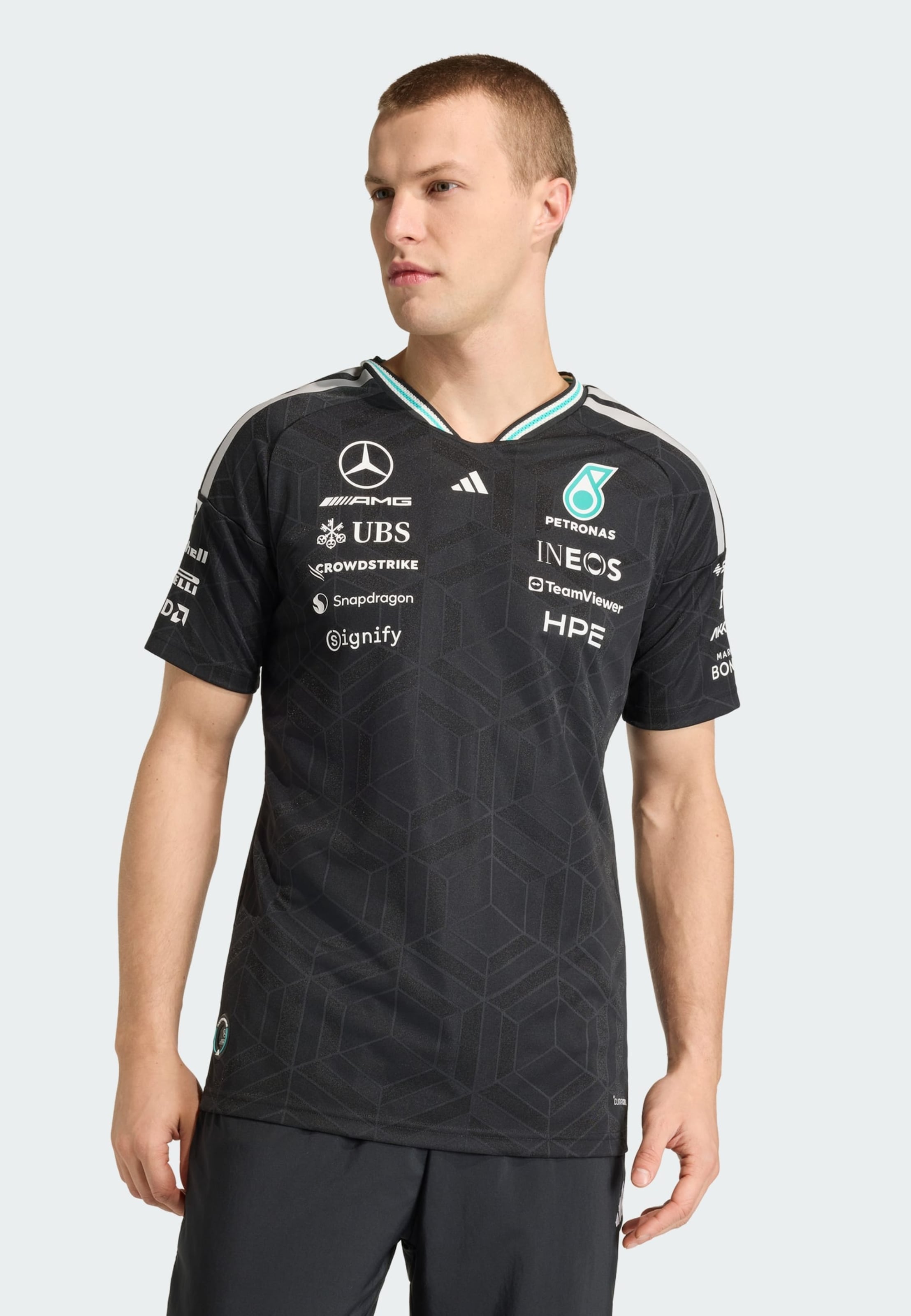 Adidas Performance Футболка Performance 'Mercedes - Amg Petronas Formula 1 Team Driver' черная — фото 2