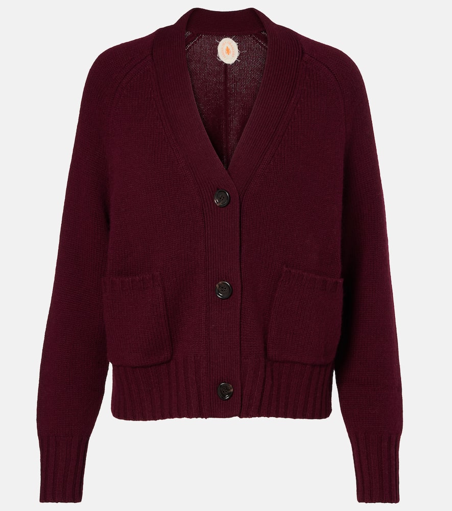 

Кардиган из шерсти и кашемира с рельефной вязкой Jardin des Orangers, 255-68