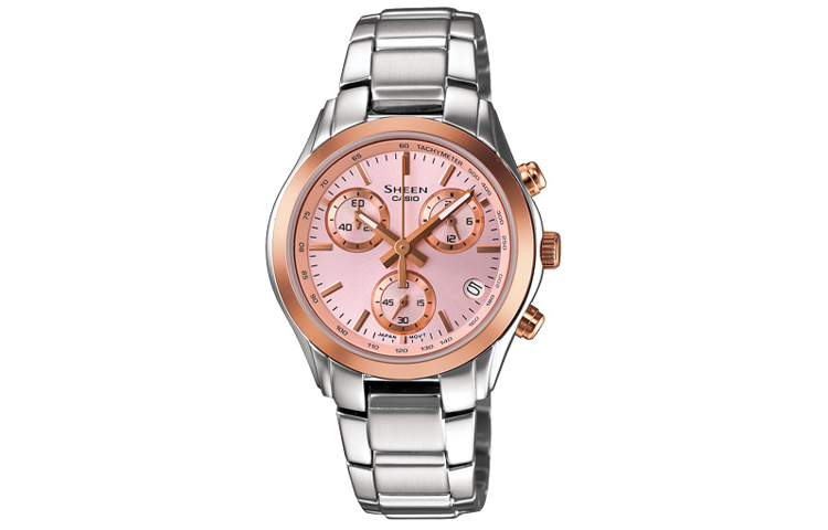 

CASIO Часы Women's SHEEN Pink Watch SHN-5000SG-4A, Pink Watch Dial