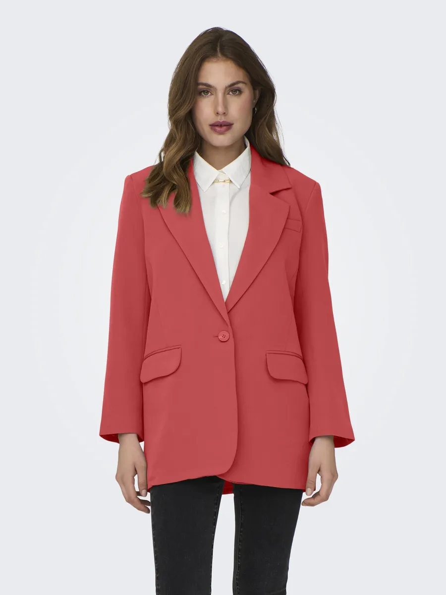 

Only длинный блейзер "ONLLANA-BERRY L/S OVS BLAZER TLR NOOS", цвет Cayenne