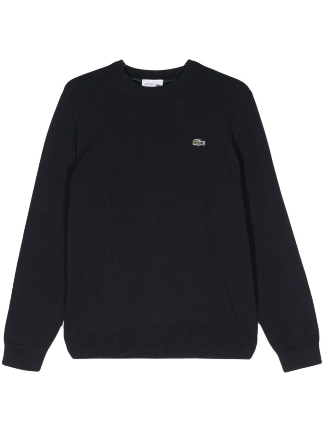 

Lacoste джемпер в рубчик с нашивкой-логотипом, синий