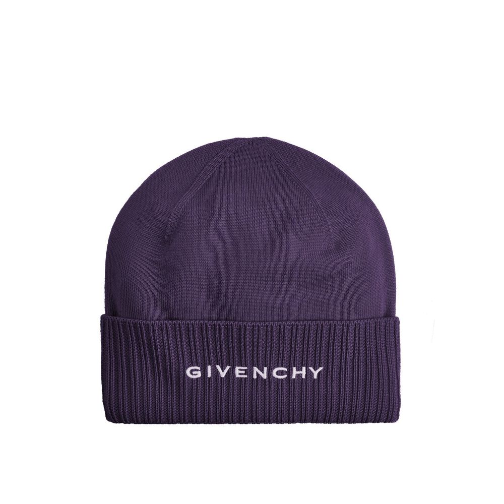 

Шерстяная шапка с логотипом Givenchy, фиолетовый