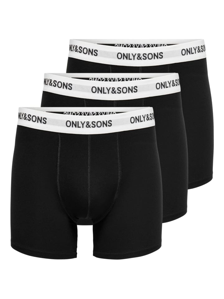 

Тканевые шорты ONLY & SONS, черный