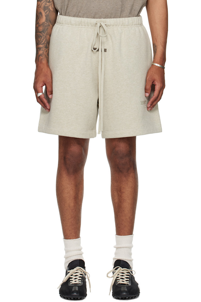 

Флисовые шорты для футбола Fear Of God Essentials, серый