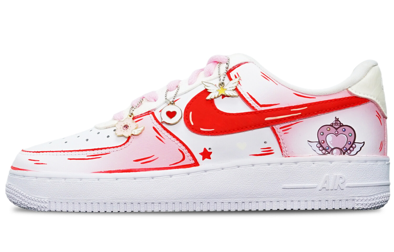 

Кроссовки Nike Air Force 1, красный/белый
