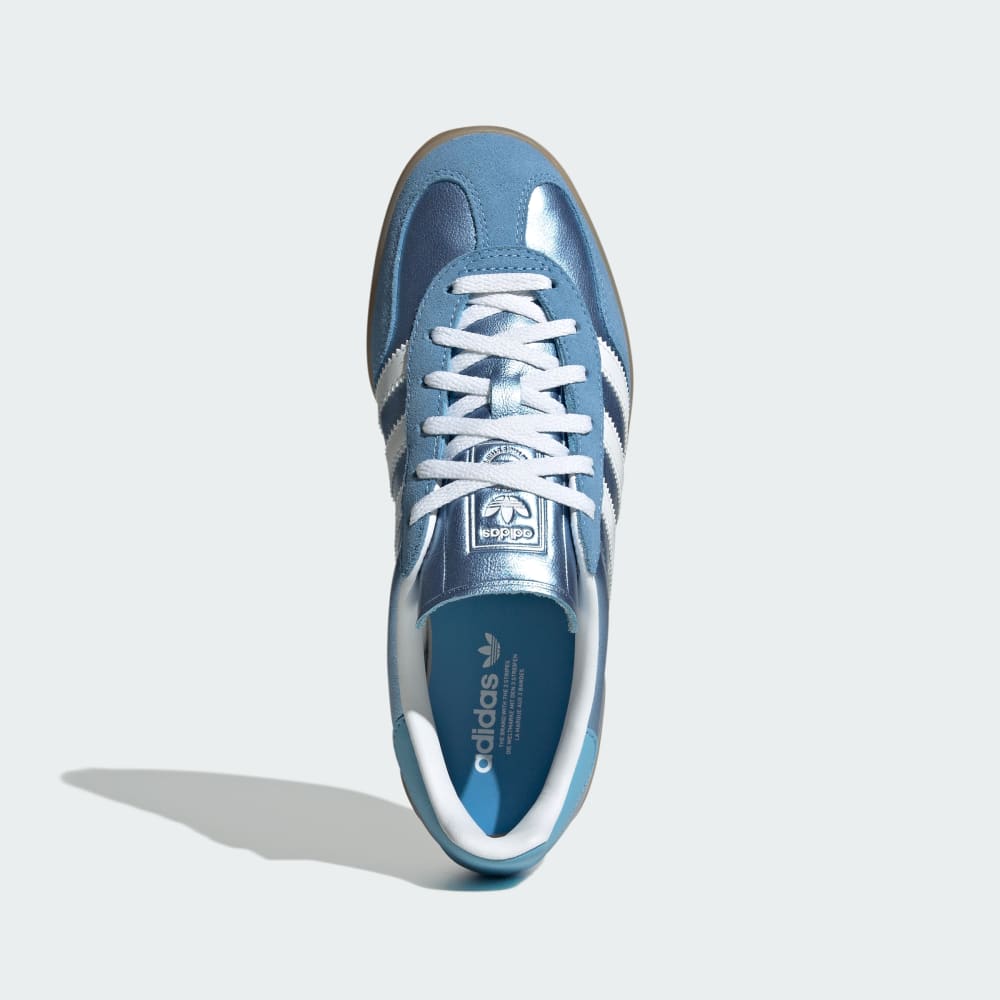 Кроссовки Adidas Gazelle Indoor Shoes, цвет Blue/Cloud White/Gum — фото 2