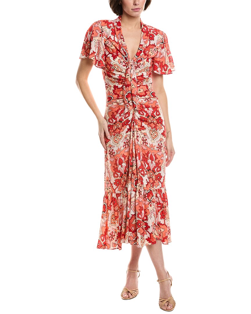 

Cinq à Sept Дамасское платье Peeta, розовый