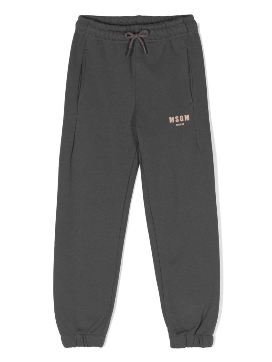 

MSGM Kids брюки с логотипом, серый