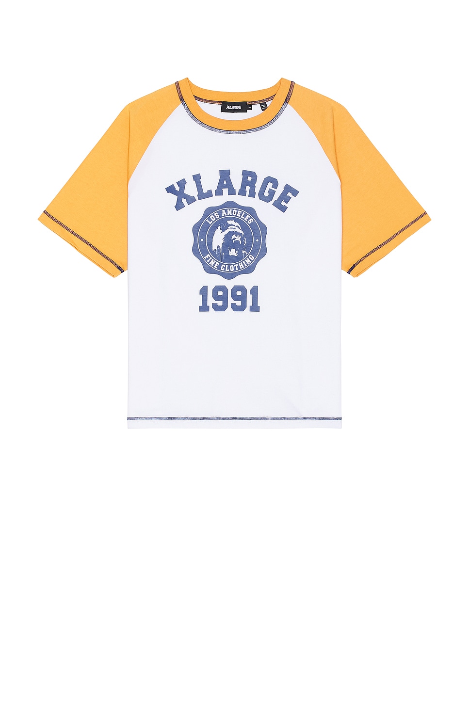 

Футболка с узором реглан цветной вязки Xlarge, белый