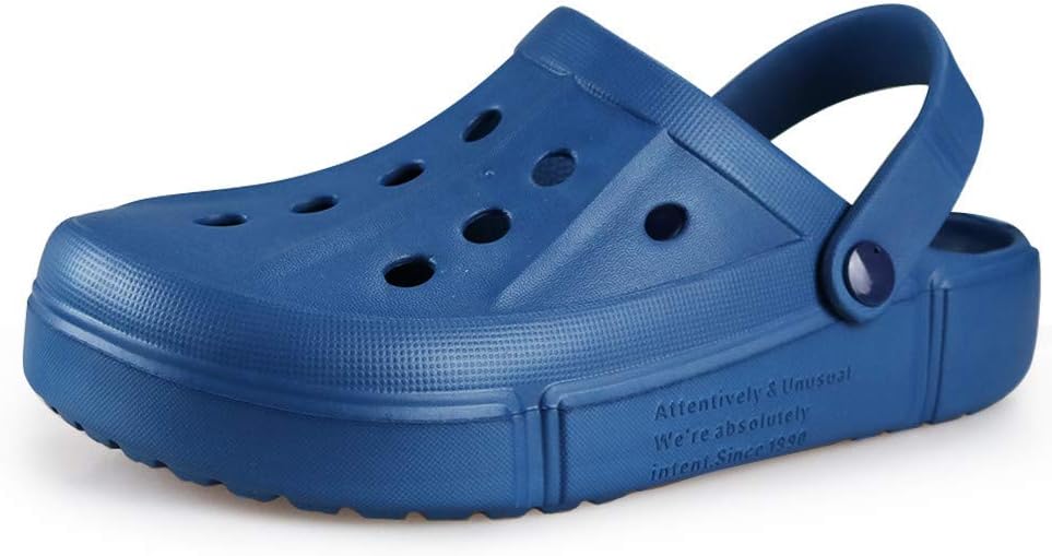 

Мужские и женские дышащие садовые сабо FZUU, удобные слипоны, пляжные сандалии, легкие тапочки, водная обувь, синий