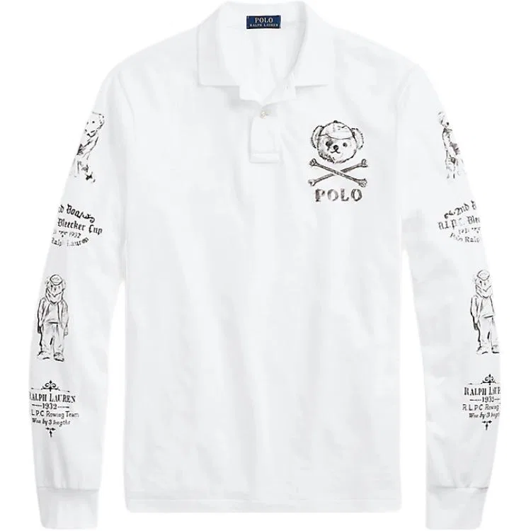 Поло Polo Ralph Lauren Bear белое