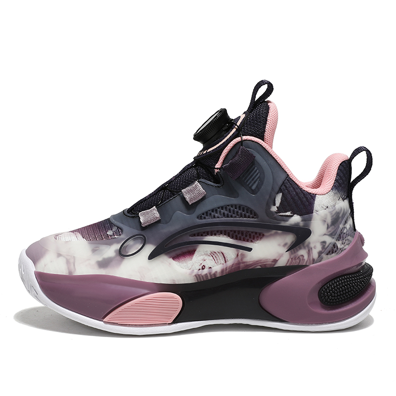 

Нескользящие амортизирующие износостойкие баскетбольные кроссовки с отскоком для детей подростков BKG, фиолетовый