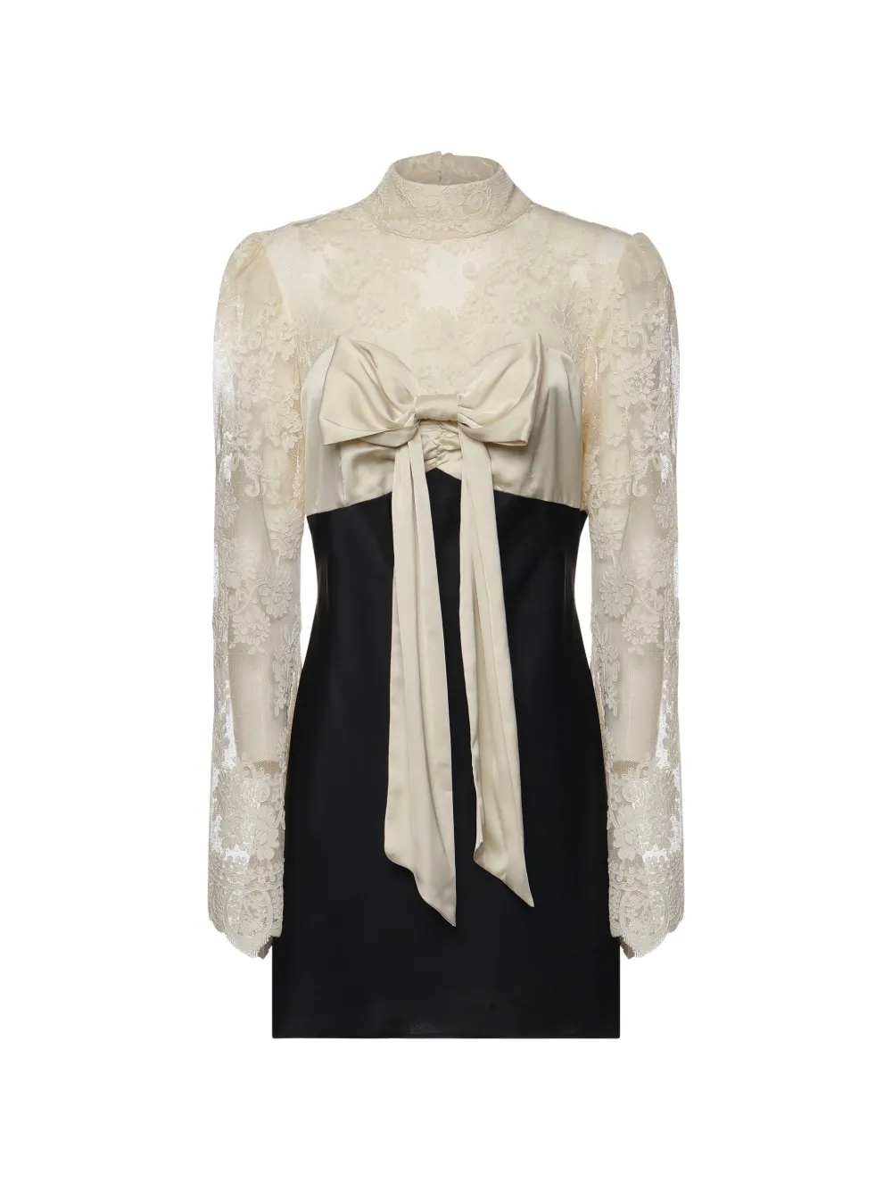 

Мини-платье Grace с кружевом и бантом For Love And Lemons, черный