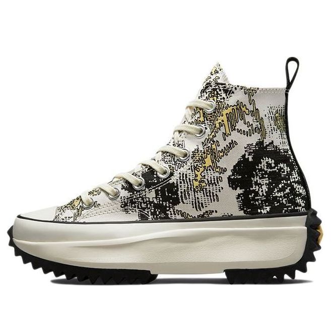 

Кеды Converse Run Star Hike High 'Floral Fusion - Saturn Gold', черный