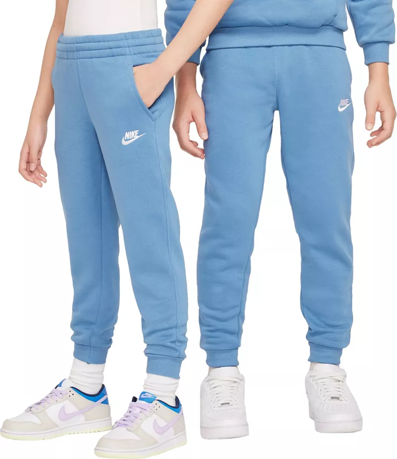 

Флисовые джоггеры Nike All Kids Fit Sportswear Club, цвет Aegean Storm/White
