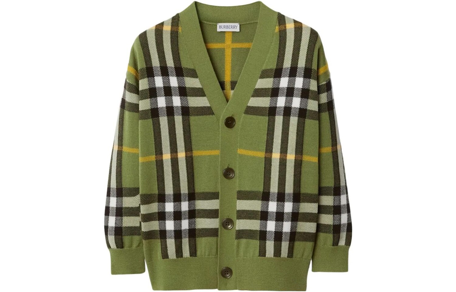 

Свитер детский Burberry в полоску, зеленый