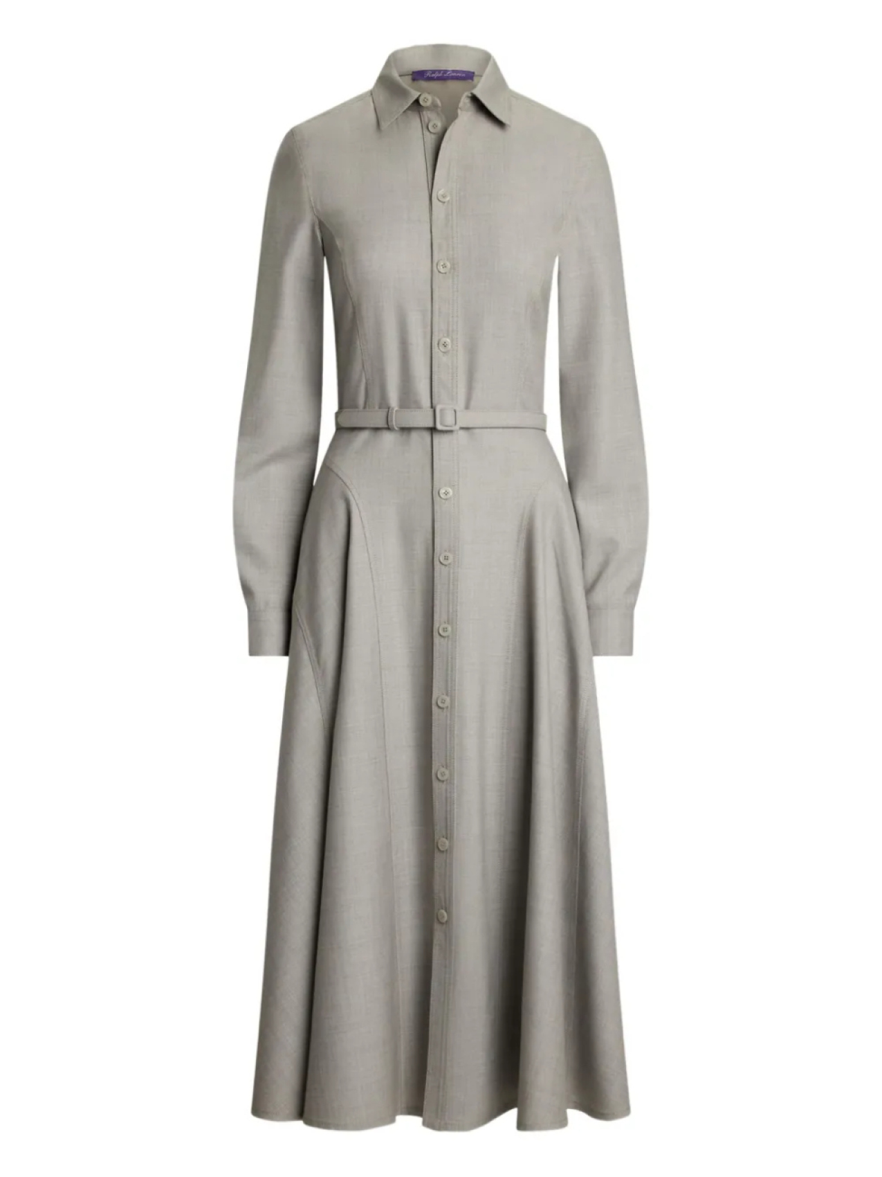 

Ralph Lauren Collection платье-рубашка с поясом, серый
