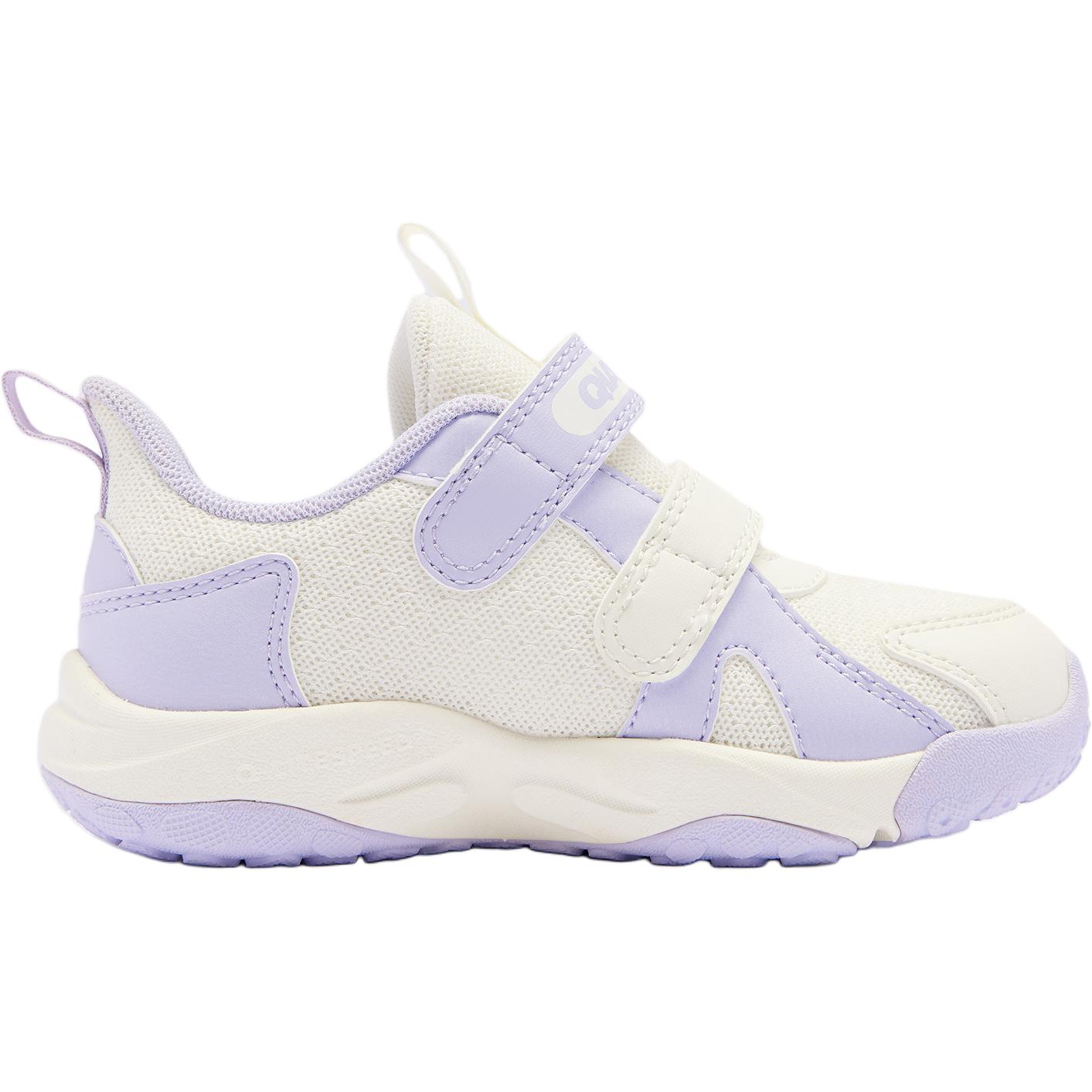 QIAODAN Антискользящие износостойкие низкие детские ботинки beige purple infant and toddler — фото 3