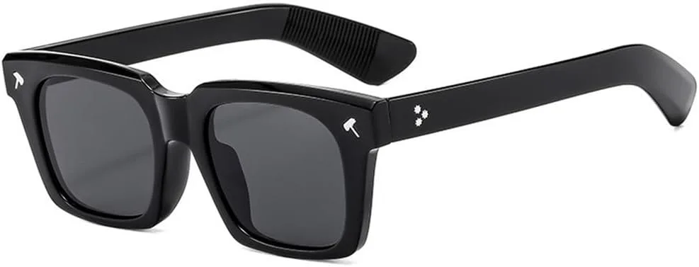 

Солнцезащитные очки для женщин, градиентные оттенки; мужские солнцезащитные очки в стиле панк с заклепками и защитой от УФ-излучения UV400 generic, Black