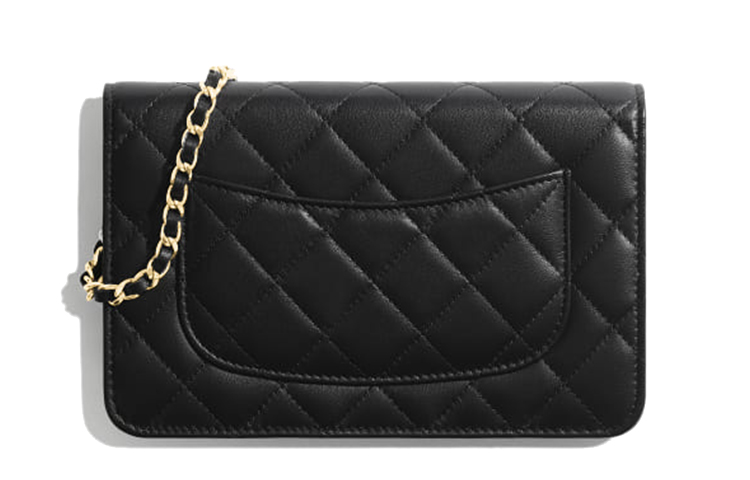 WOC Кожа Ягненка Плечевая Сумка, Мини Сумка Через Плечо Женская Черная CHANEL — фото 2