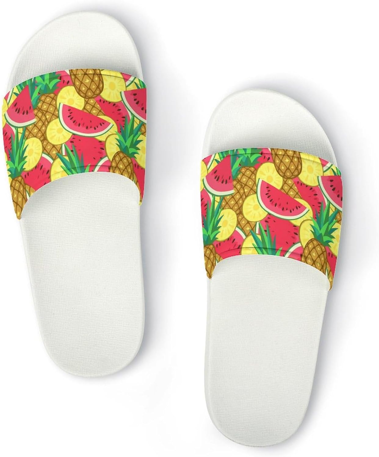 

Унисекс сандалии с лавандовым цветочным принтом - сандалии с принтом, можно носить дома и на улице Generic, белый