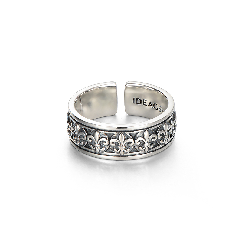 

IDEAGEMER Кольцо из стерлингового серебра 925 пробы мужское