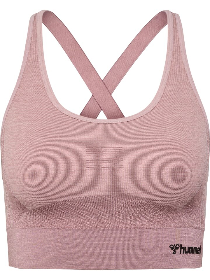 

Спортивный бюстгальтер Hummel Sports Top Hmlclea Yoga Damen, цвет WOODROSE/ROSE TAUPE MELANGE
