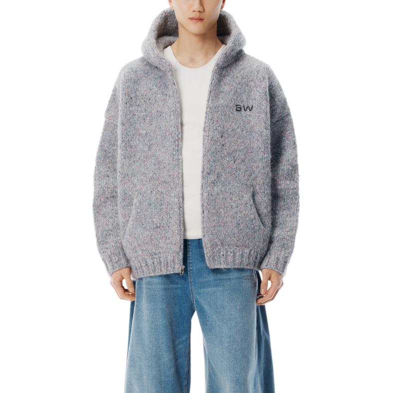 

Alexander Wang Свитер мужской серый с капюшоном Moderate